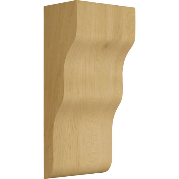 10 1/2 x 4 1/2 x 3 Chicago Contemporary Bracket in Knotty Pine, Osborne Wood Products, Mfr#: 8059P